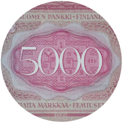5000 Markkaa 1939-1955